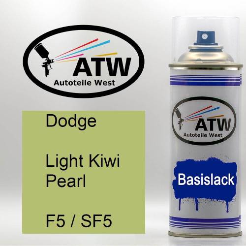Dodge, Light Kiwi Pearl, F5 / SF5: 400ml Sprühdose, von ATW Autoteile West.